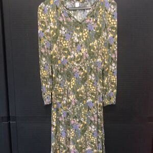 Old Navy Long Sleeve MIDI Dress